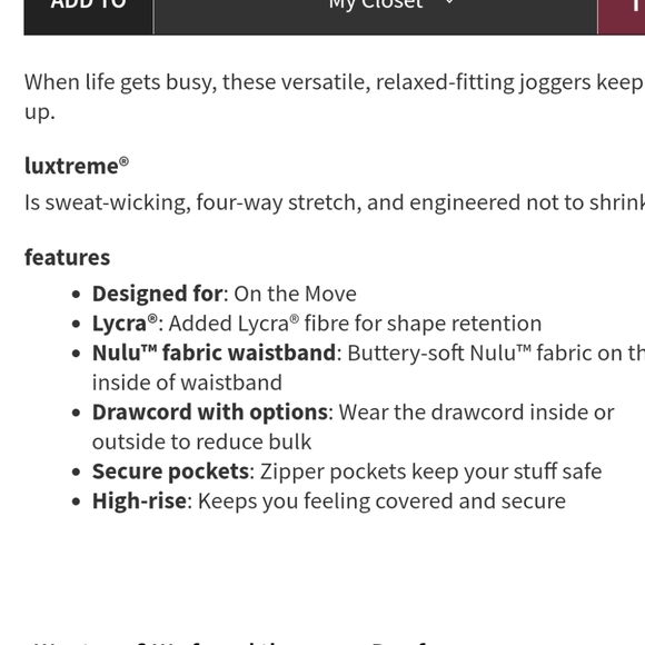 Lululemon Stretch High Rise Jogger size 4 - Picture 3 of 5